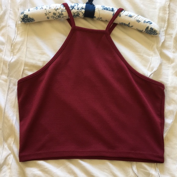 Forever 21 burgundy crop top - Picture 1 of 3